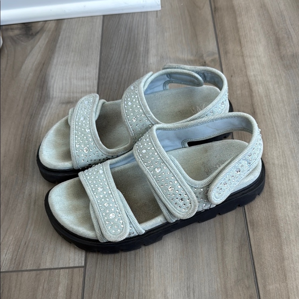 Zara Sandals with Studded Details and Black Soles